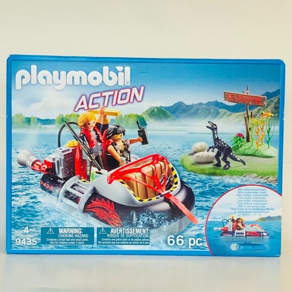 Playmobil - Dino Hovercraft with Underwater Motor #9435 New in Box - Picture 12 of 15